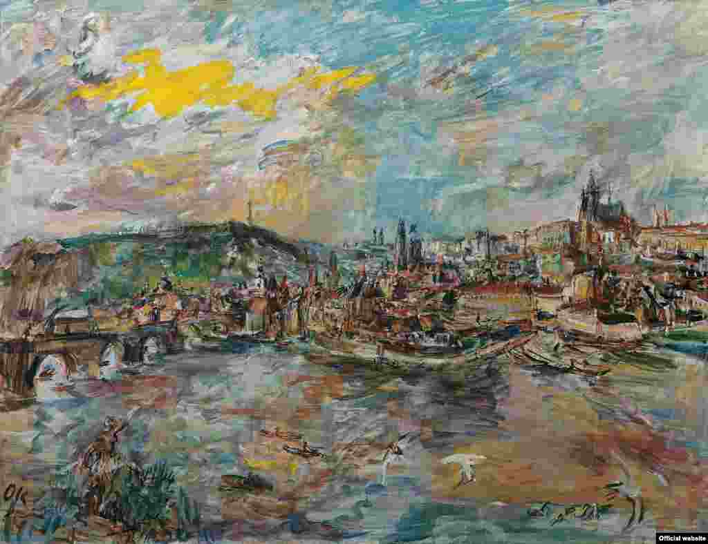 Oskar Kokoschka, Der Prager Hafen, 1936 &copy; Belvedere Wien