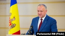 Igor Dodon în Parlament, 8 noiembrie 2019