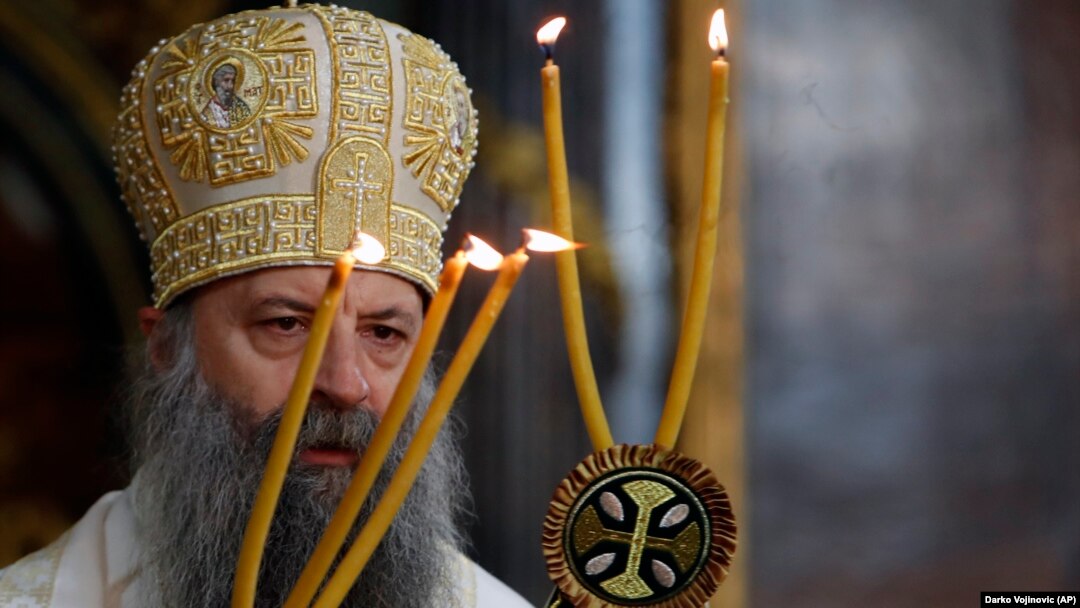 Patrijarh SPC Porfirije na liturgijskoj ceremoniji u Beogradu, 19. februar 2021. 