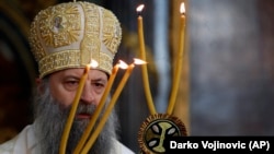 Patrijarh SPC Porfirije na liturgijskoj ceremoniji u Beogradu, 19. februar 2021. 