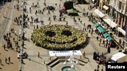 Zagreb, Guinnessov rekord najvećeg smješka, 2011.