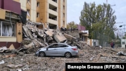 UKRAINE -- Consequences of Russian shelling in Kryvyi Rih, October 20, 2024