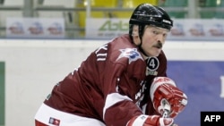 Belarusian President Alyaksandr Lukashenka is an avid hockey fan.