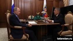 Владимир Путин һәм Рөстәм Миңнеханов, 2017 елның декабре