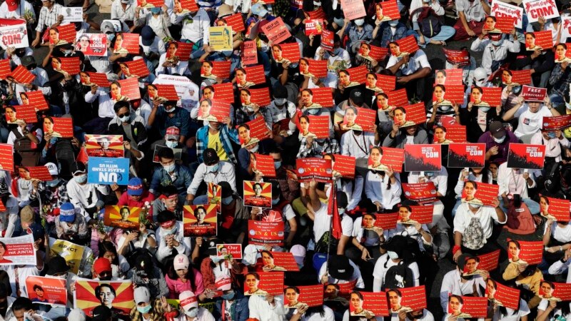 Мьянмада аскердик бийликке каршы демонстрациялар уланды