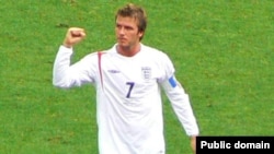 Nekadašnji kapiten fudbalske reprezentacije Engleske Dejvid Bekam. 
