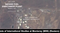 تصویر هوایی از بخشی از تأسیسات هسته‌ای نطنز پس از وقوع انفجار
