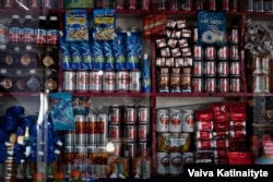 Nonalcoholic beer on sale at Kabul's Bush Bazaar