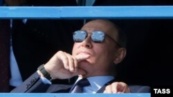 Владимир Путин на авиасалоне МАКС в Жуковском, 27 августа 2019 года.