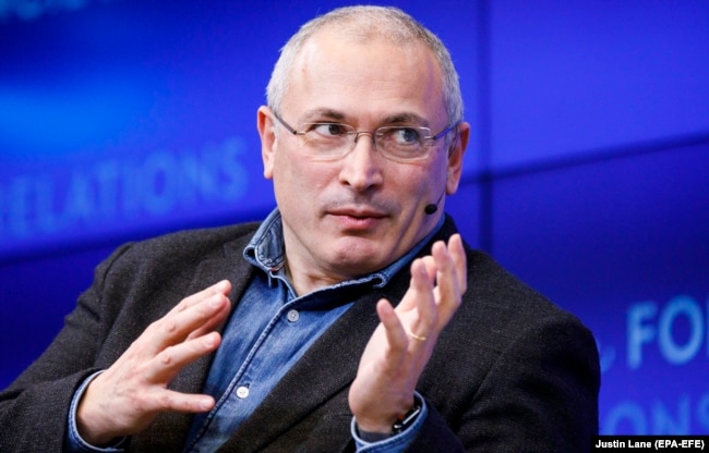 Former Russian oligarch Mikhail Khodorkovsky (file photo)