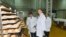 Azerbaijan - Azeri president İlham Aliyev in bread factory in Baku
