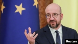 European Council President Charles Michel says the Russian government's action "undermines diplomatic relations." (file photo)