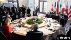 G7 foreign ministers meet in Charlevoix, Quebec.