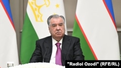 Тажикстандын президенти Эмомали Рахмон. 29-март, 2026-жыл. Ташкентке расмий сапар менен барганда тартылган сүрөт.