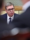 Predsjednik Srbije Aleksandar Vučić tokom sastanka sa ruskim predsjednikom Vladimirom Putinom u Pekingu, Kini, 2. septembar 2025.