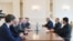Президент Азербайджана принимает сопредседателей Минской группы ОБСЕ, Баку, 21 февраля 2019 г.