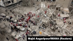 სარაკეტო იერიშის შედეგები თეირანში. 16 მარტი, 2026. 