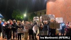 Sa dočeka studenata maratonaca u Osijeku, Hrvatska, 25. aprila 2025.