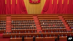 Beijing: joi s-au încheiat lucrările Congresului Național al Poporului care a votat propunerile conducerii comuniste de a întări controlul politic asupra Hong KOng-ului, China, 11 martie 2021.