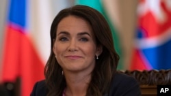 Novák Katalin még köztársasági elnökként Bukarestben 2022. június 10-én