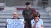 Women Soldiers Replace Crowd Barriers As Belgrade Protests Continue GRAB
