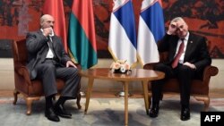 Аляксандар Лукашэнка і Томіслаў Нікаліч