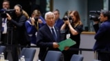 Președintele Consiliului European, Antonio Costa, la summitul UE de la Bruxelles. 26 iunie 2025.