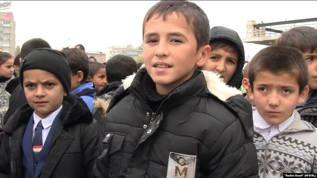 Many Tajik children are left with their mothers as their fathers have gone abroad -- mainly to Russia -- to find work.