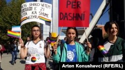 Учасники гей-параду у Приштині, Косово, 10 жовтня 2017 року