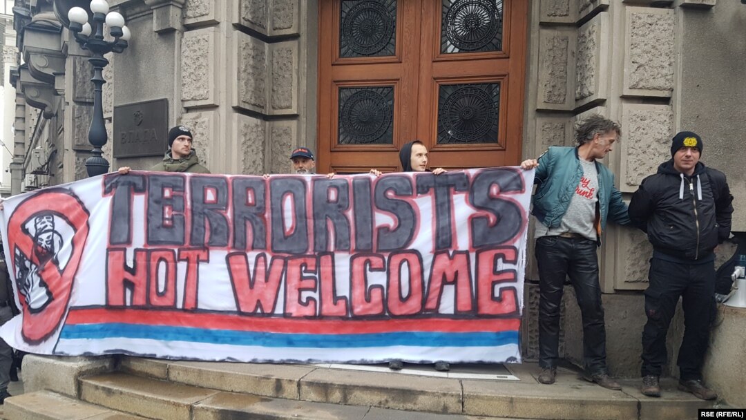 Marš desničara protiv migranata u Beogradu