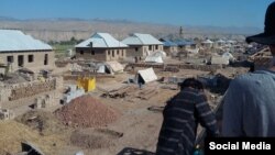 Новые дома для пострадавших от селя в Хуросонском районе 