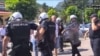 Montenegro - In Budva, where tensions have been raging for days over the takeover of local government, police used tear gas after citizens refused to disperse in front of a local police station. Budva 24 June 2019