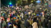 Protesters gather in Tbilisi on November 4.