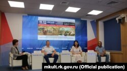 Crimea, Ukraine - press conference dedicated to the implementation "of the Crimea Chronicles" festival