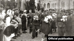 Илустрација: Ослободување на Скопје на 13 ноември 1944 година.