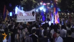 Armenian Protesters Throw Down EU Flag In Yerevan