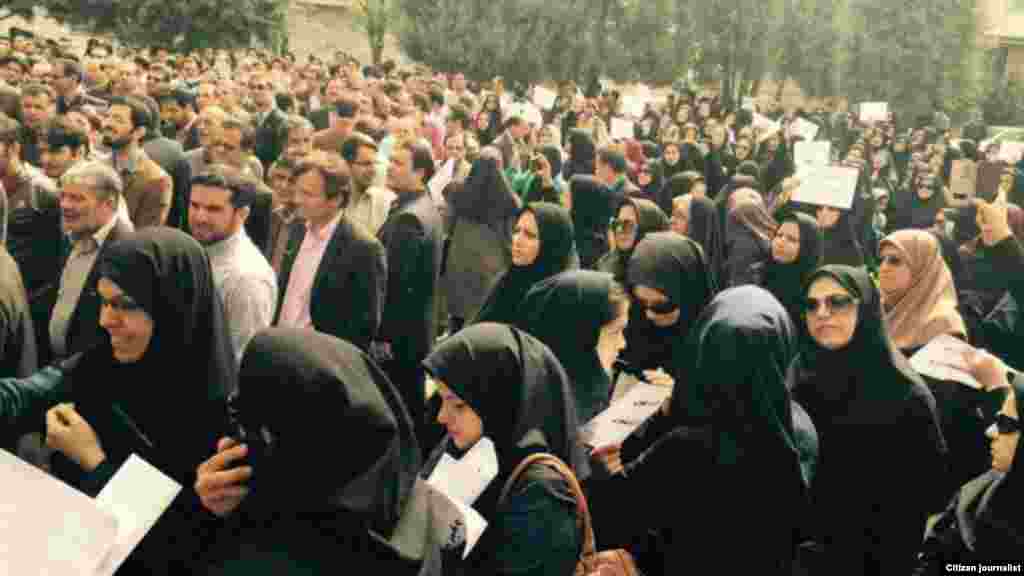 تجمع معلمان در قزوین، عکس از کاربر رادیو فردا