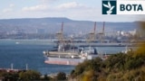 Një cisternë nafte në Novorosisk, ku gjendet njëra prej qendrave më të mëdha për prodhim të naftës dhe nënprodukteve të saj në jug të Rusisë.