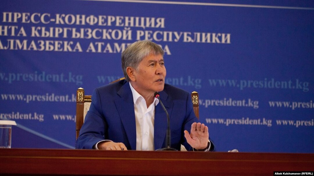 Президент Алмазбек Атамбаев. Чолпон-Ата. 24.7.2017.