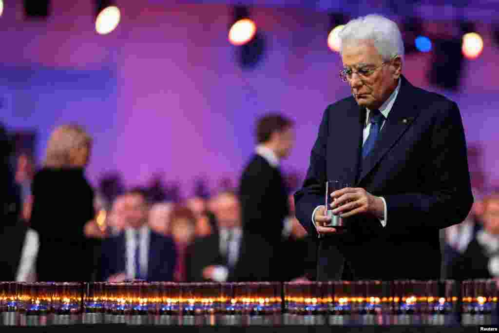 Președintele italian Sergio Mattarella.