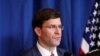 U.S. Defense Secretary Mark Esper speaks about airstrikes by the U.S. military in Iraq and Syria, at the Mar-a-Lago resort in Palm Beach, Florida, December 29, 2019