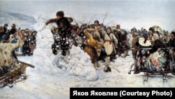 В.И. Суриков. Взятие снежного городка. 1891 г.