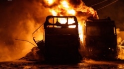 Последствия удара по Киеву в ночь на 24 января