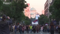 Thousands March Again Against Serbian Government