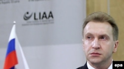 Russian First Deputy Prime Minister Igor Shuvalov has blamed the EU and U.S. for Russia's decision to abandon unilateral talks.