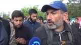 Armenia - Opposition lawmaker and protest leader Nikol Pashinian speaking to Current Time during protests - Yerevan - screen grab
