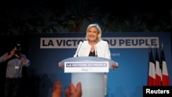 Марин Ле Пен, лидер французской партии «Национальное объединение».