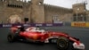 Formula One Ferrari driver Sebastian Vettel of Germany during a practice session at Baku's first Grand Prix in 2016. Vettel finished second in the race.