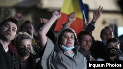 București: protest împotriva restricțiilor sanitare, 30 martie 2021.