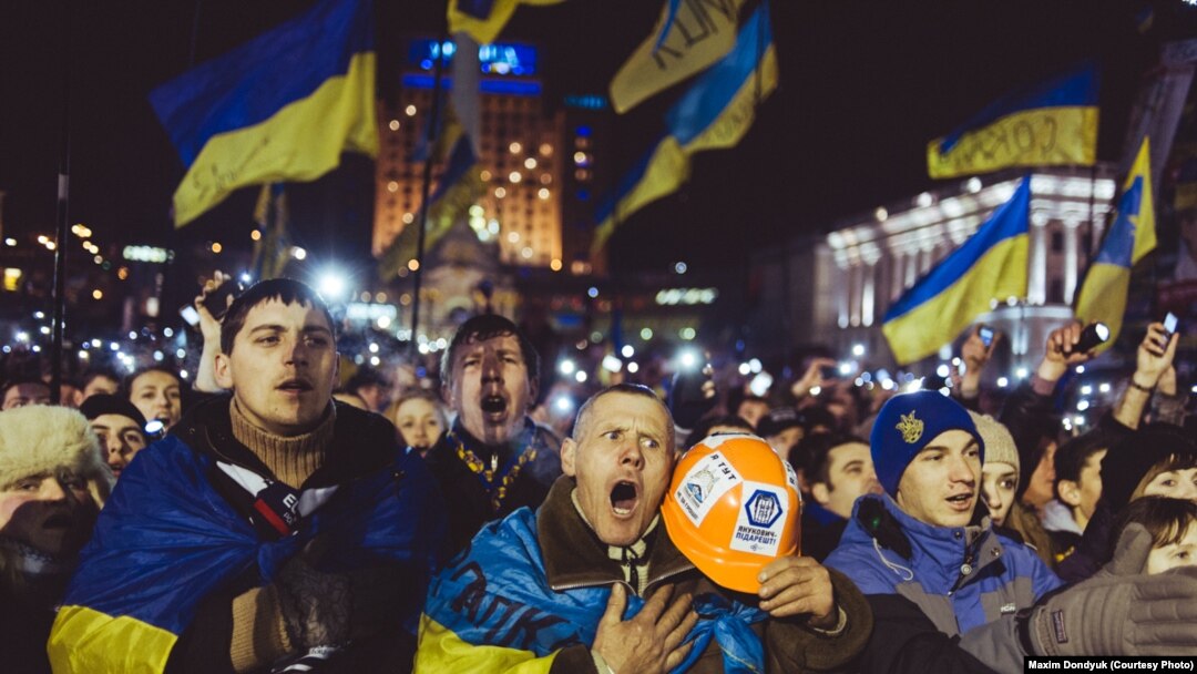 Киевляне осенью 2013 года выступили на Майдане за европейский выбор Украины